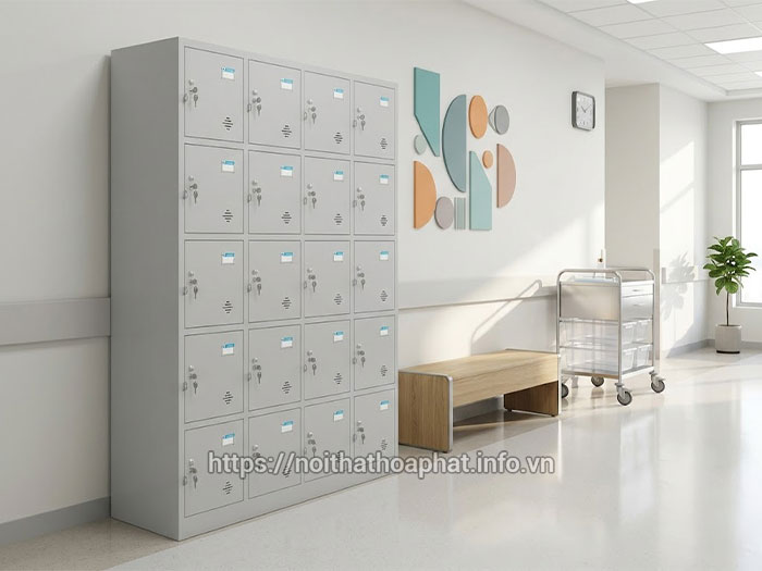 Tủ locker Hòa Phát bệnh viện
