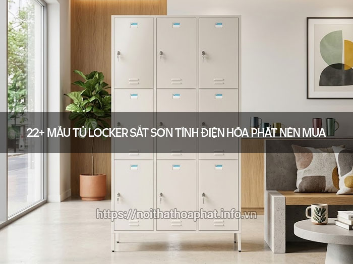 Tủ locker sắt sơn tĩnh điện Hòa Phát