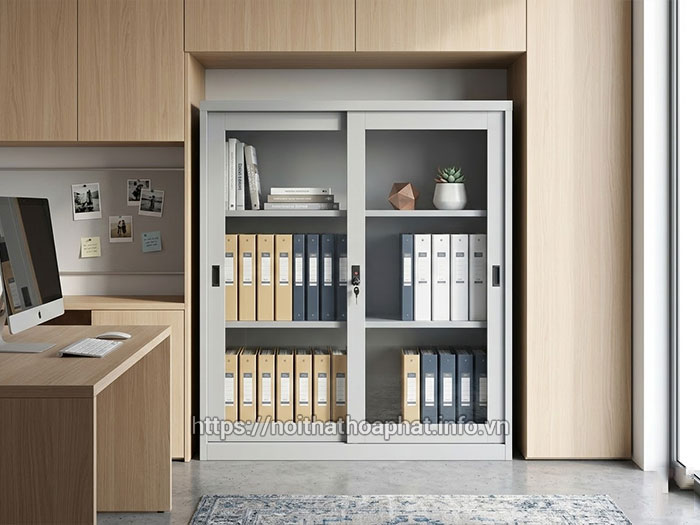 Tủ sắt cánh lùa văn phòng