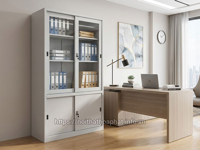 Tủ sắt cánh lùa văn phòng