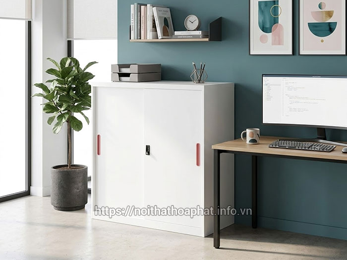 Tủ sắt cánh lùa văn phòng