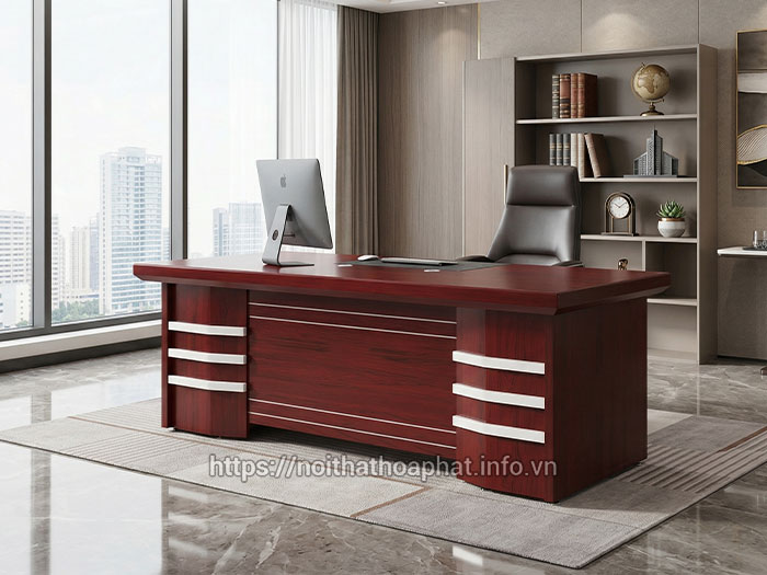 Bàn giám đốc 2 tủ hộc