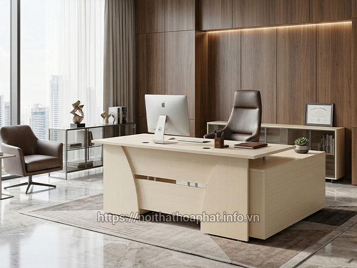 Bàn giám đốc 2 tủ hộc