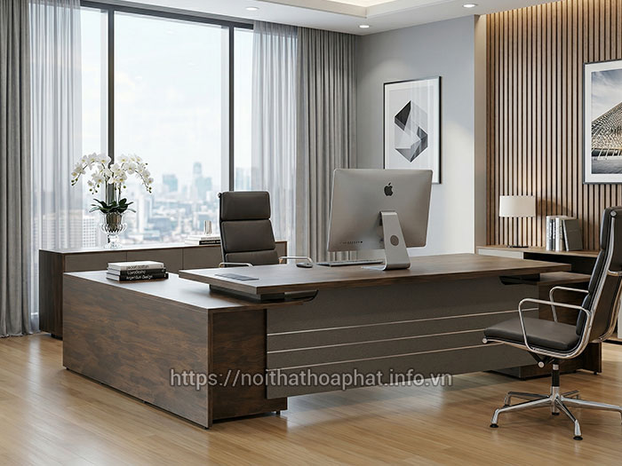 Bàn giám đốc 2 tủ hộc