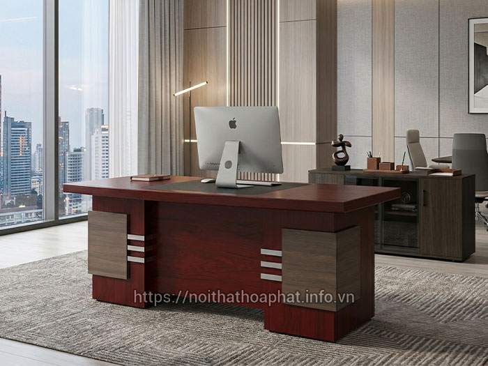 Bàn giám đốc 2 tủ hộc