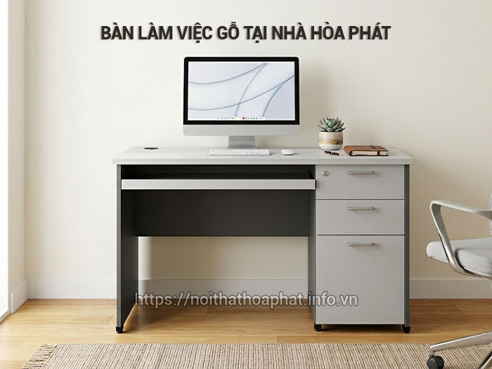 Bàn làm việc gỗ tại nhà
