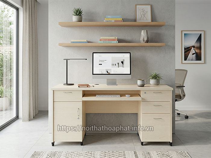 Bàn làm việc gỗ tại nhà