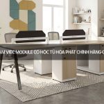 Bàn làm việc module có hộc tủ