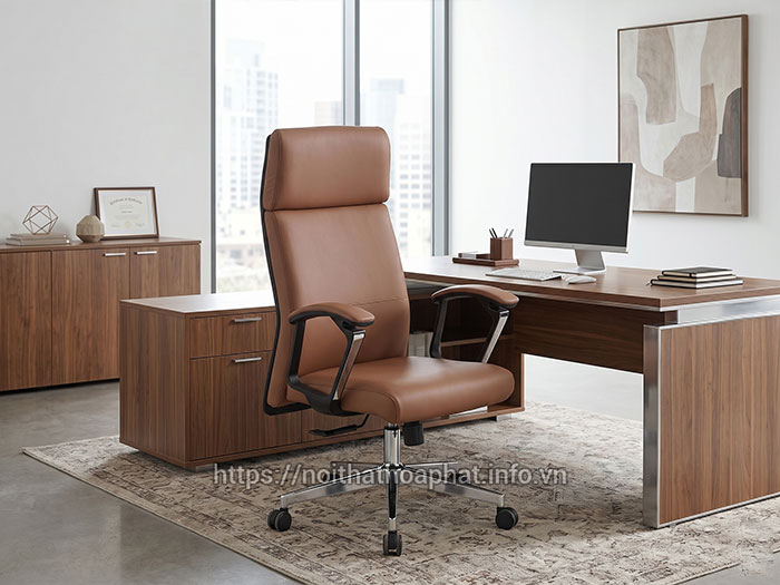Ghế da trưởng phòng Hòa Phát