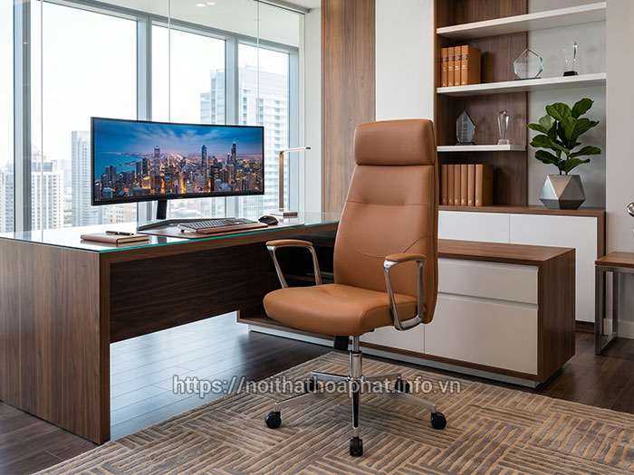 Ghế da trưởng phòng Hòa Phát
