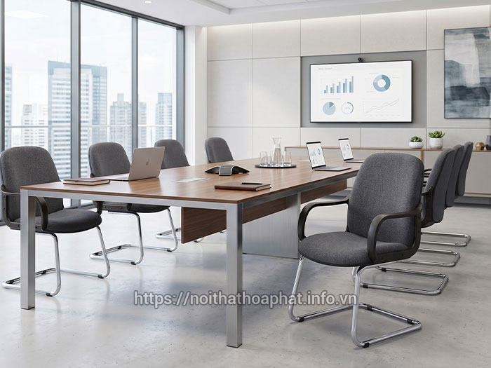 Ghế phòng họp vải nỉ hiện đại
