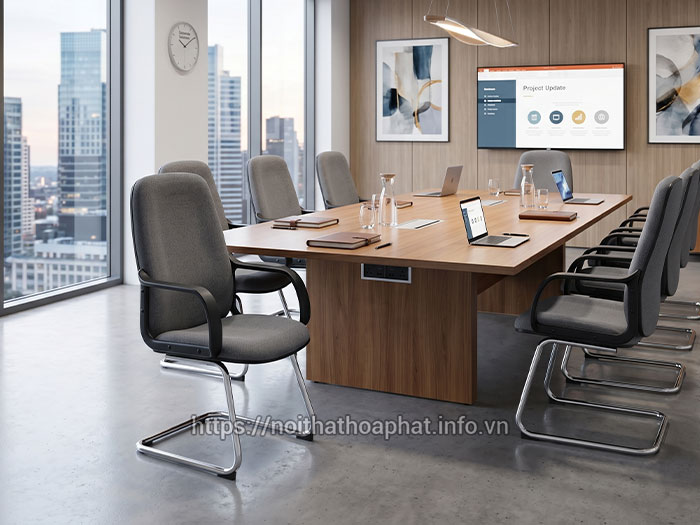 Ghế phòng họp vải nỉ hiện đại