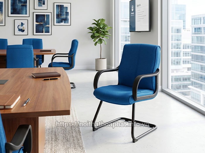Ghế phòng họp vải nỉ hiện đại