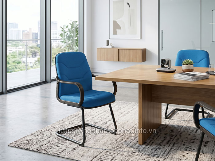 Ghế phòng họp vải nỉ hiện đại