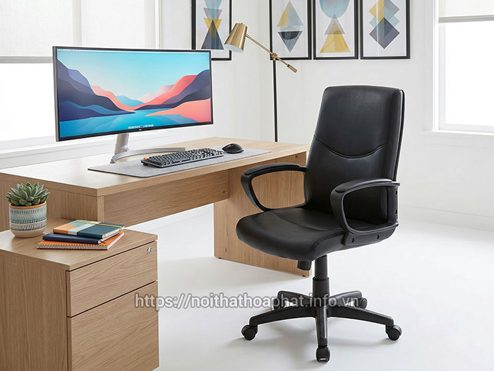 Ghế xoay da nhân viên văn phòng