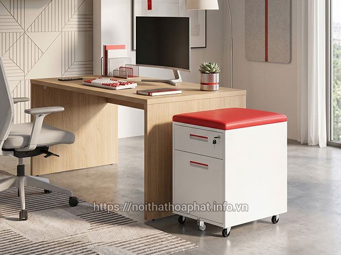 Hộc di động kéo tay vát cạnh