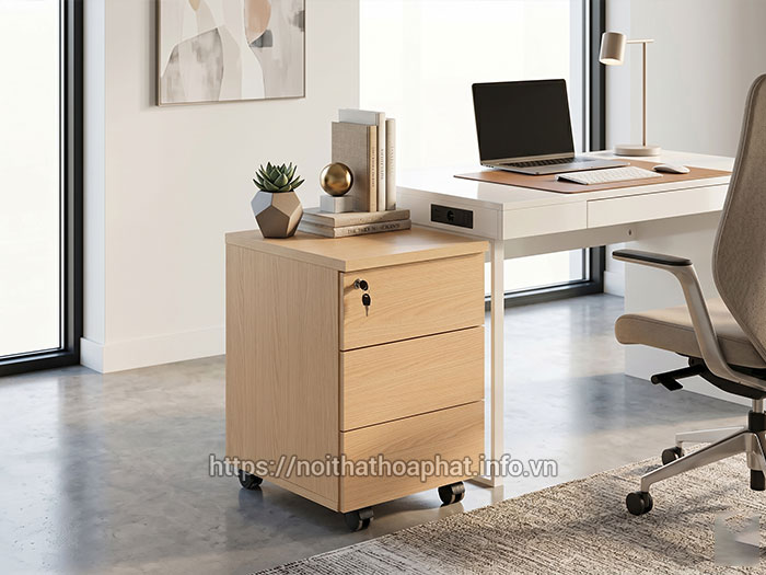 Hộc di động kéo tay vát cạnh