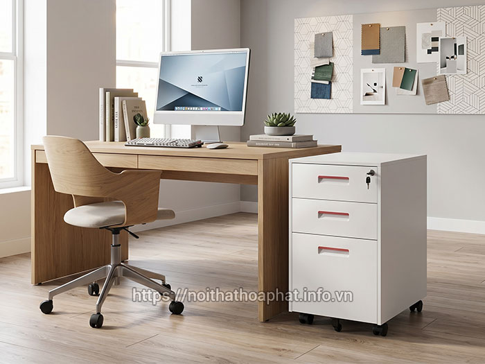 Hộc di động kéo tay vát cạnh