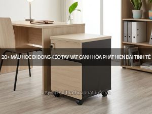 Hộc di động kéo tay vát cạnh
