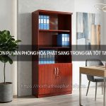 Tủ gỗ sơn PU văn phòng