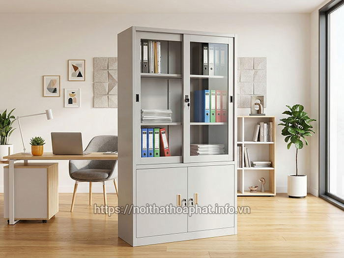 Tủ hồ sơ Hòa Phát cao 1m8