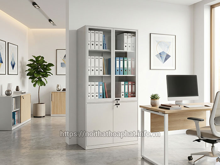 Tủ hồ sơ Hòa Phát cao 1m8