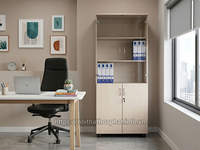 Tủ hồ sơ Hòa Phát cao 1m8