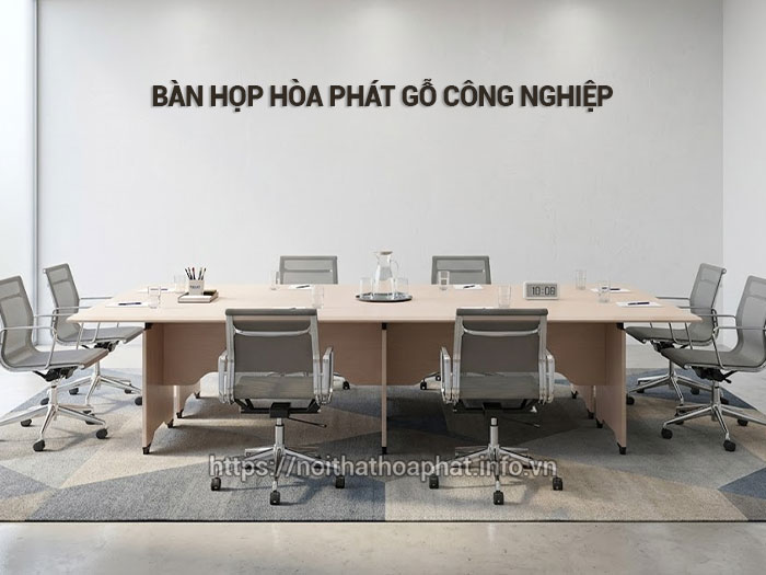 Bàn họp Hòa Phát gỗ công nghiệp