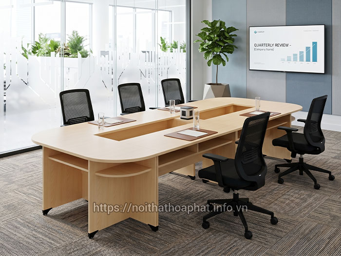 Bàn họp Hòa Phát gỗ công nghiệp
