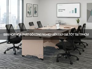 Bàn họp Hòa Phát gỗ công nghiệp