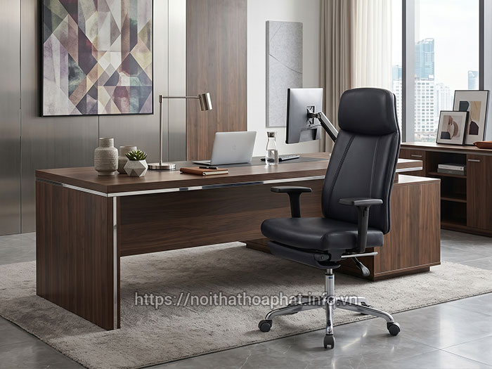 Ghế giám đốc da thật ngả lưng