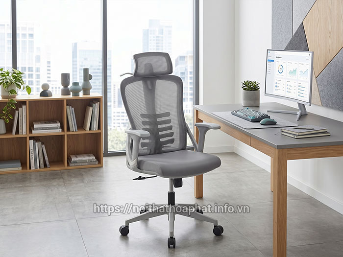 Ghế nhân viên lưng cao lưới