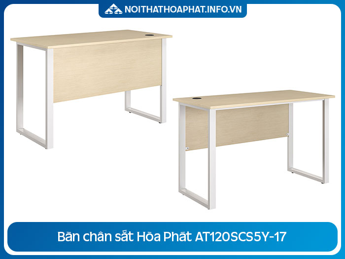 Bàn Chân Sắt Mặt Gỗ AT120SCS5Y-17