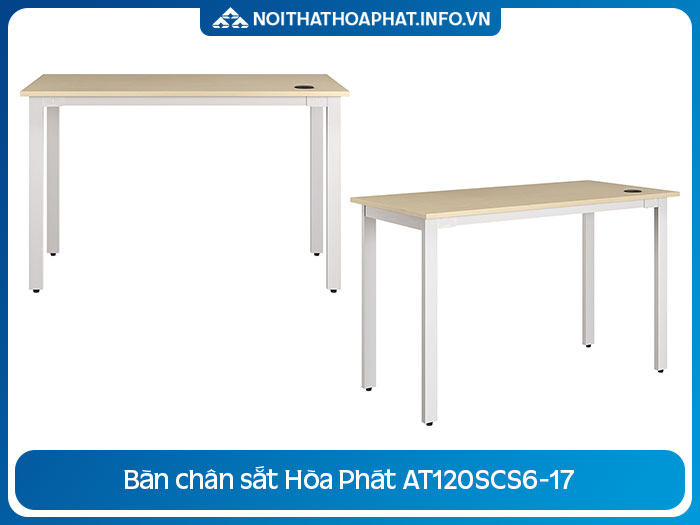 Bàn Chân Sắt Mặt Gỗ AT120SCS6-17