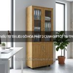 Tủ tài liệu gỗ Hòa Phát 2 cánh