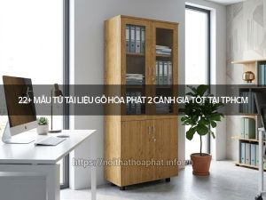 Tủ tài liệu gỗ Hòa Phát 2 cánh