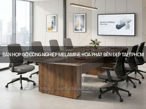 Bàn họp gỗ công nghiệp melamine