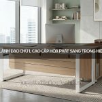 Bàn lãnh đạo chữ L cao cấp