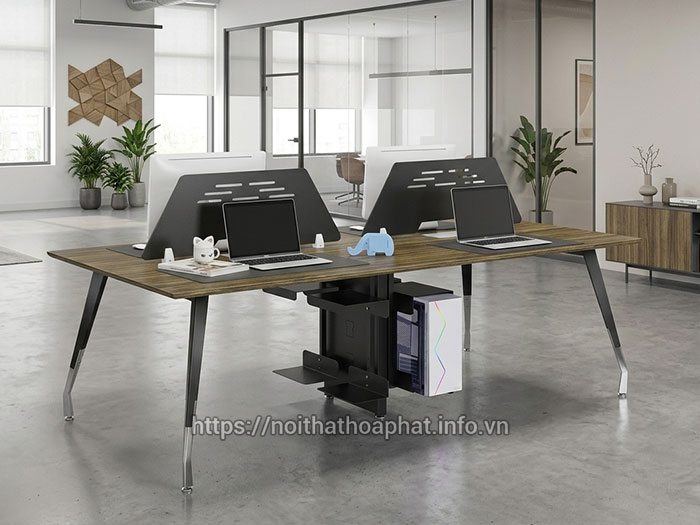 Bàn module văn phòng có vách ngăn