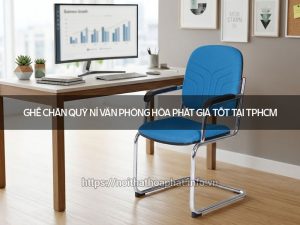 Ghế chân quỳ nỉ văn phòng
