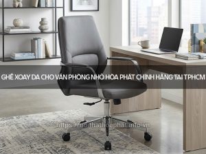 Ghế xoay da cho văn phòng nhỏ
