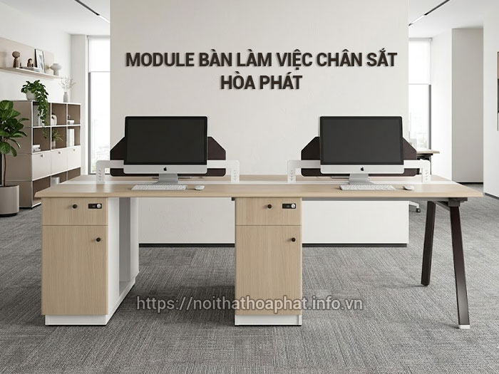 Module bàn làm việc chân sắt