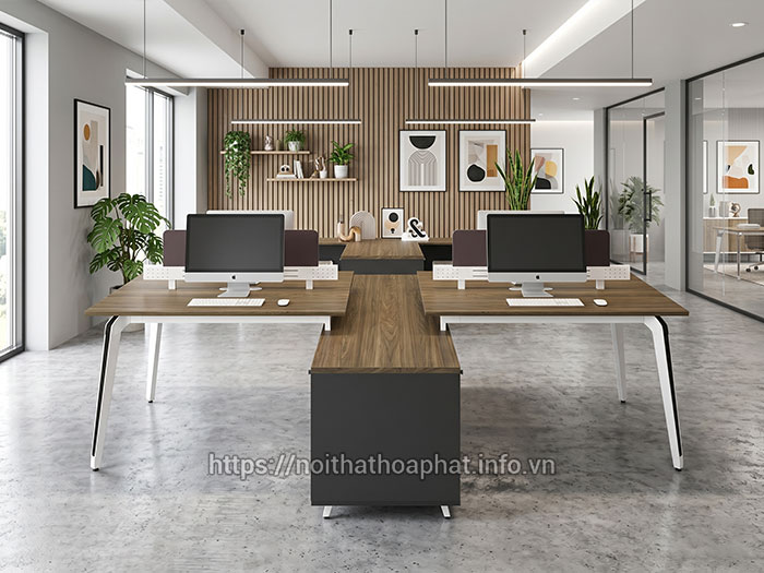 Module bàn làm việc chân sắt
