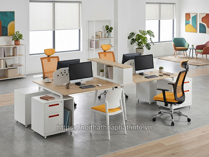 Module bàn làm việc chân sắt
