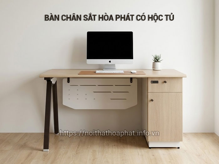 Bàn chân sắt Hòa Phát có hộc tủ