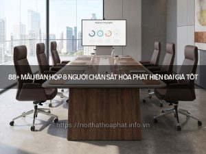Bàn họp 8 người chân sắt