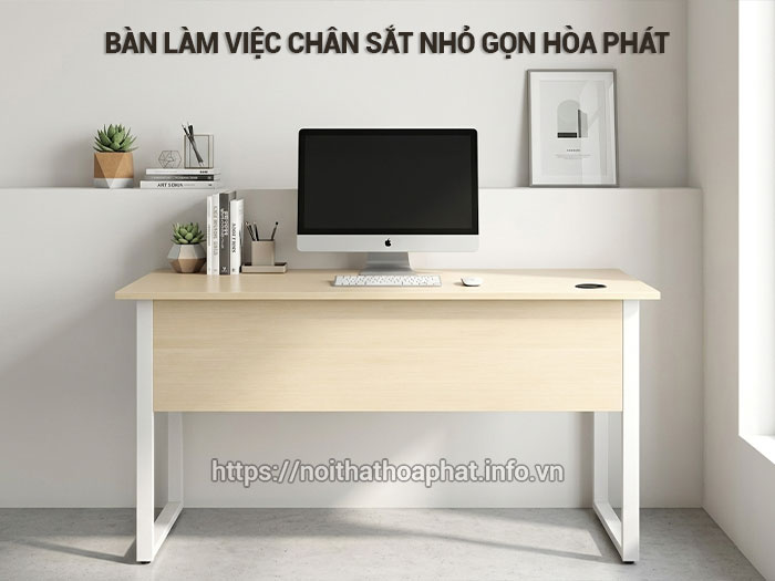Bàn làm việc chân sắt nhỏ gọn