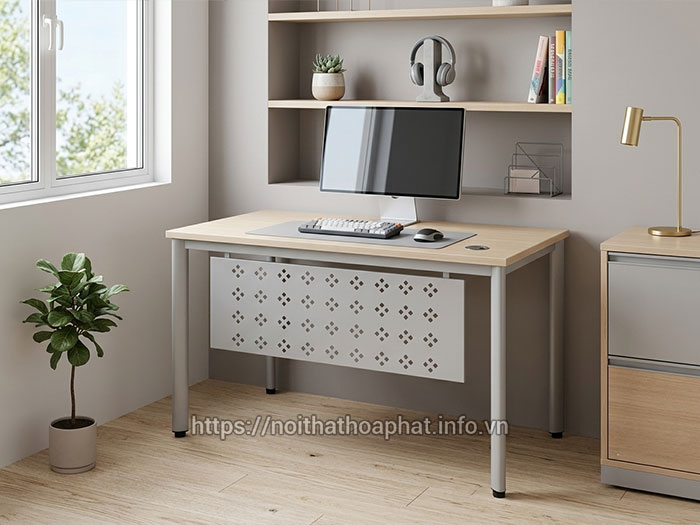 Bàn làm việc chân sắt nhỏ gọn