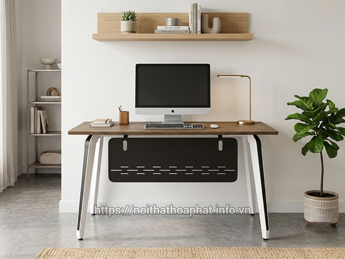 Bàn làm việc chân sắt nhỏ gọn