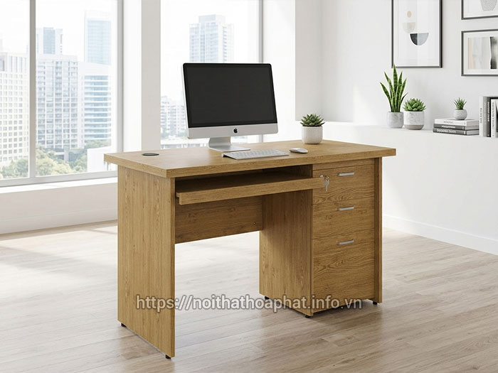 Bàn nhân viên có hộc tủ